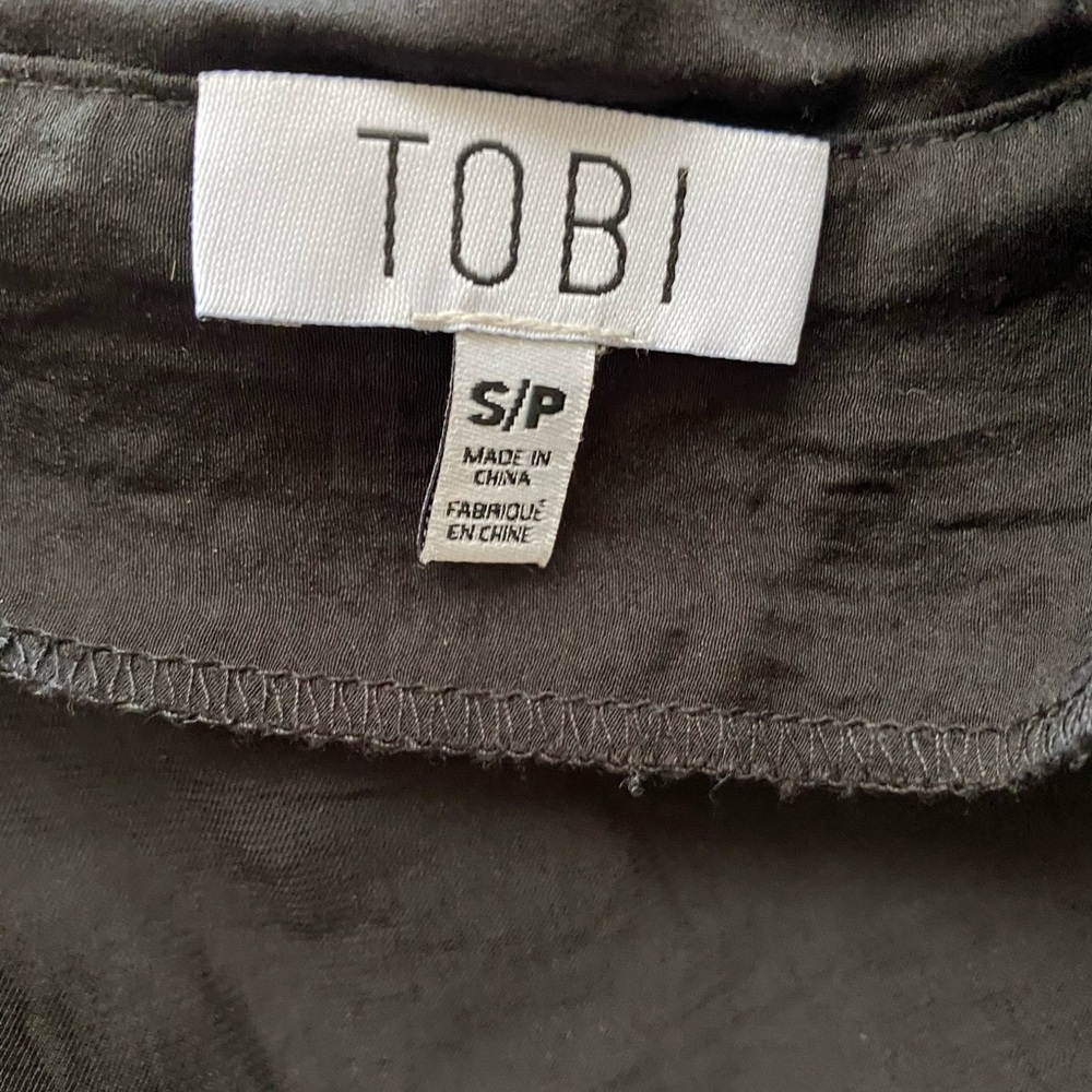 Tobi Black Scarlett Ruffle Wrap Dress - Picture 3 of 6